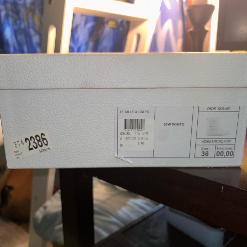 Christian Dior Solar Low White womens size 6 - Picture 2 of 10